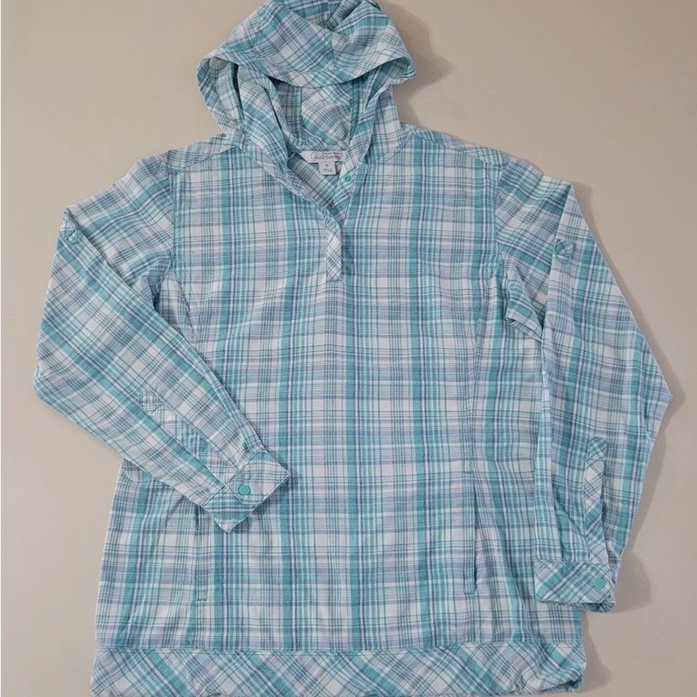 Gander Mountain Blue Plaid Button Down Shirt